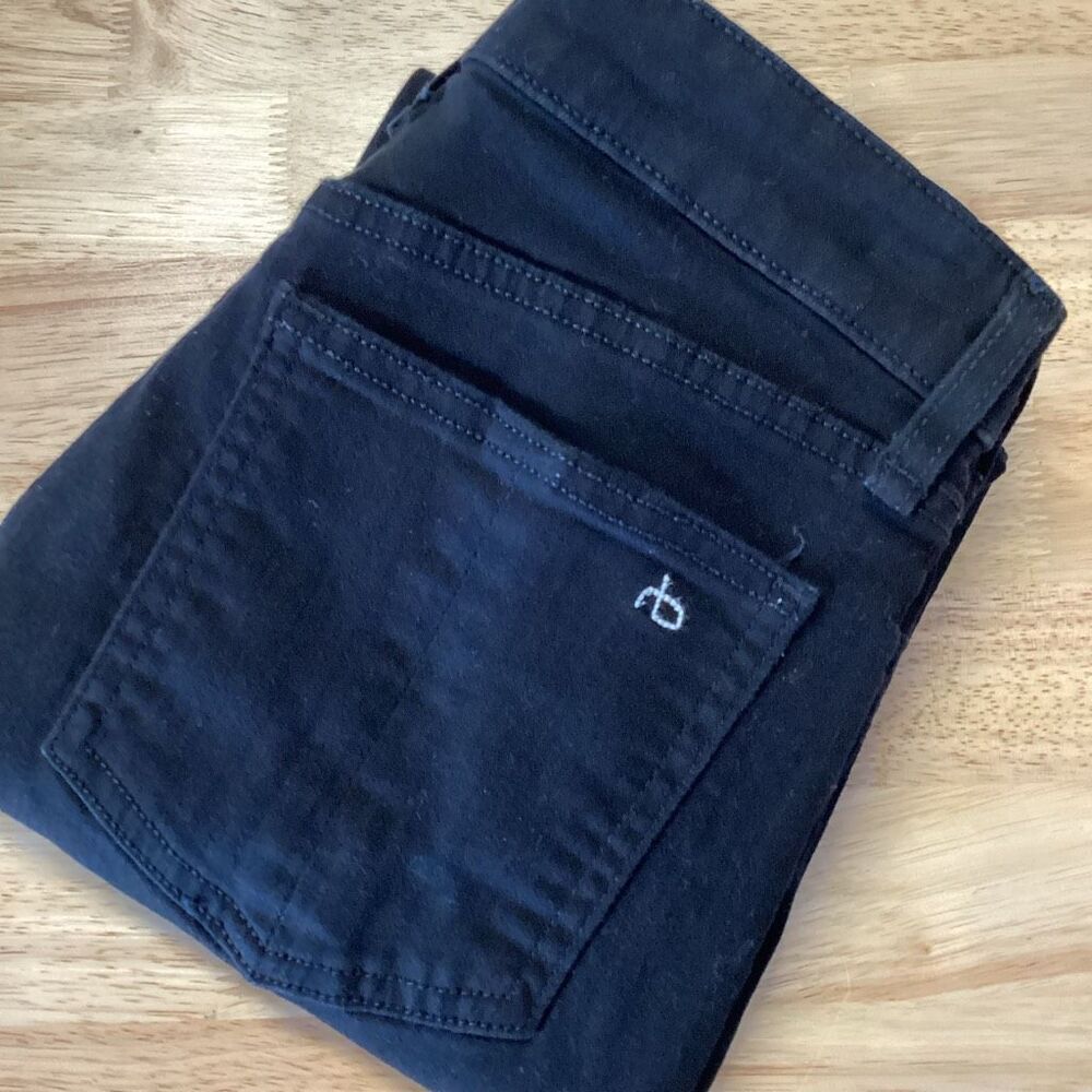 EUC Ladies Rag &‎ Bone Nina High-Rise Skinny- Black- Size 27